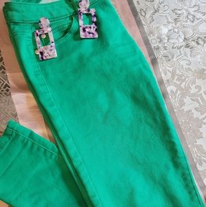 Green, Casual Wear, Pants